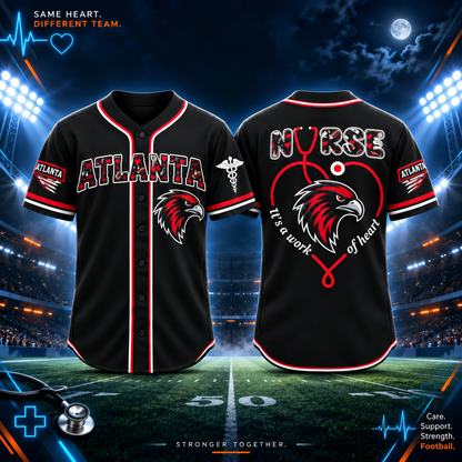 Nurse Team Spirit It’s a Work of Heart Football Jersey