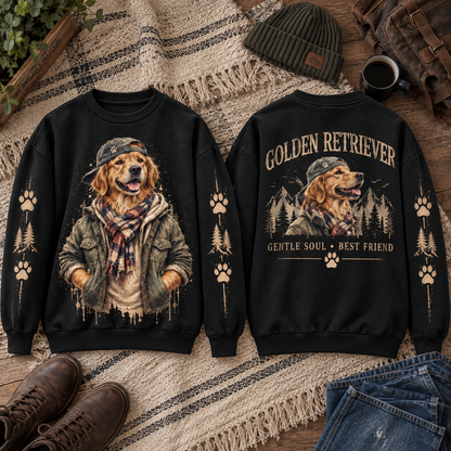Streetwear Dog Lover Vintage Graphic Sweatshirt