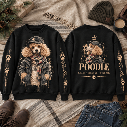 Streetwear Dog Lover Vintage Graphic Sweatshirt