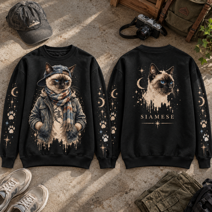 Urban Cat Streetwear Graphic Sweatshirt