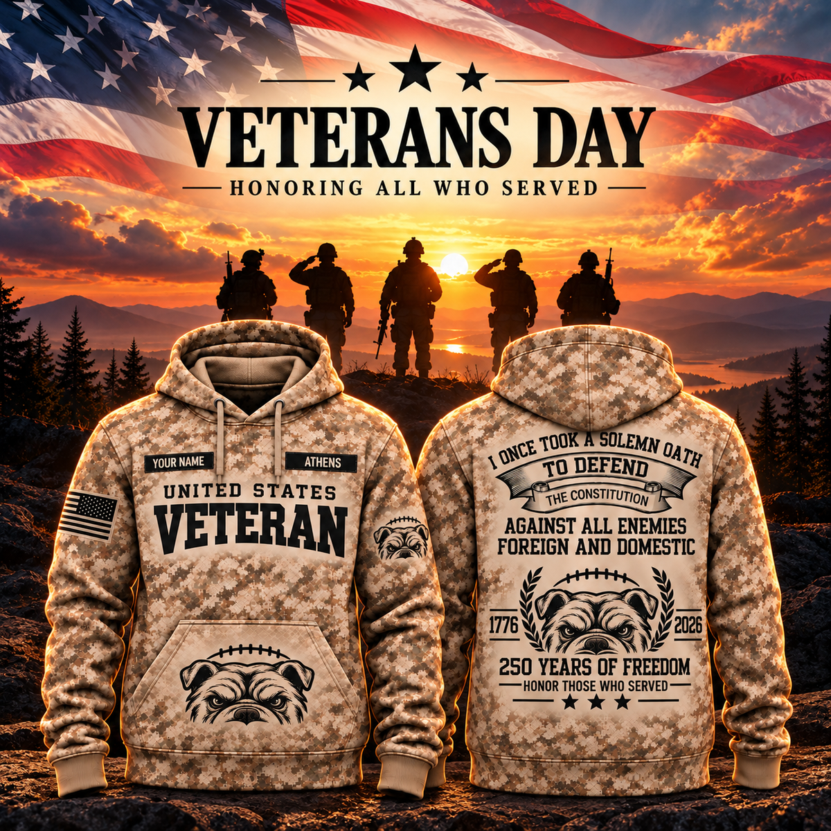 Athens College Football Veteran Apparel