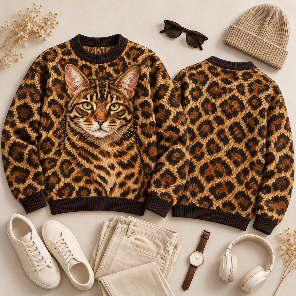 Feline Icons – Statement Cat Sweater