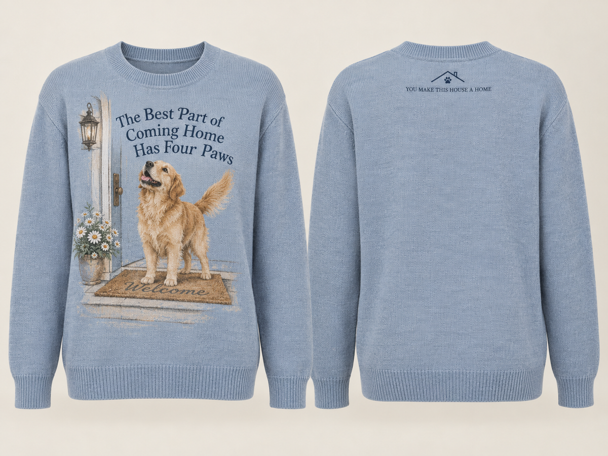 Best Part of Coming Home Golden Retriever Sweater
