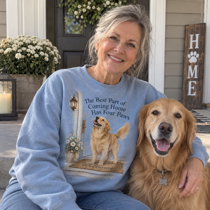 Best Part of Coming Home Golden Retriever Sweater
