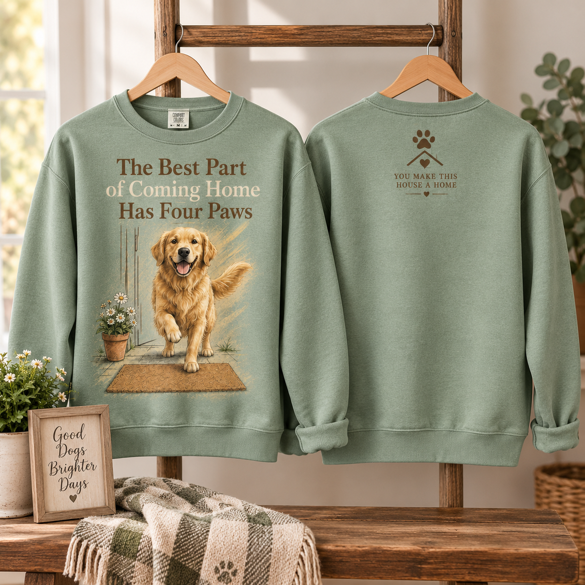 Best Part of Coming Home Golden Retriever Sweatshirt