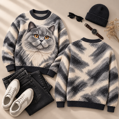 Feline Icons – Statement Cat Sweater