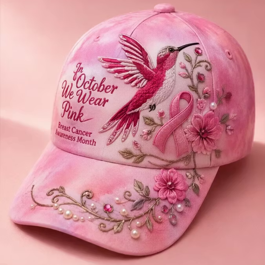 Breast Cancer Awareness Print Baseball Cap