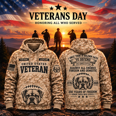 Bulldog 250 Years Camo Hoodie