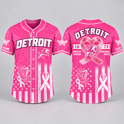 Pink Ribbon Baseball Jersey