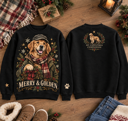 Christmas Dog Lover Vintage Graphic Sweatshirt