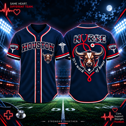 Nurse Team Spirit It’s a Work of Heart Football Jersey
