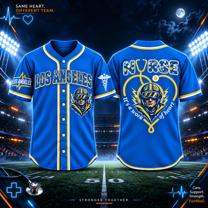 Nurse Team Spirit It’s a Work of Heart Football Jersey