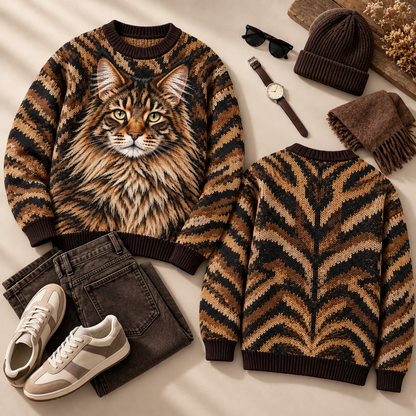 Feline Icons – Statement Cat Sweater