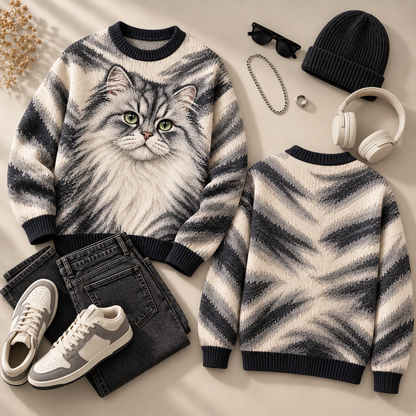 Feline Icons – Statement Cat Sweater