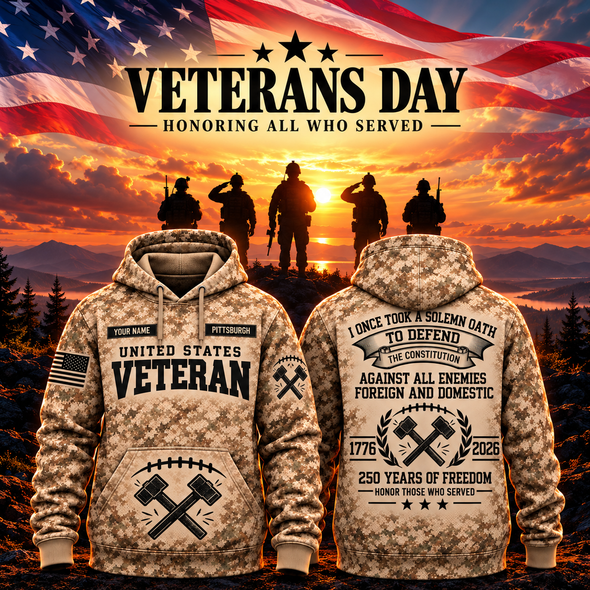 Pittsburgh Football Veteran Apparel