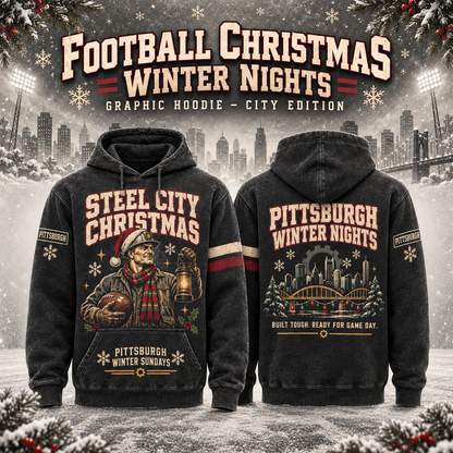 Football Christmas Winter Nights Graphic Hoodie – City Edition