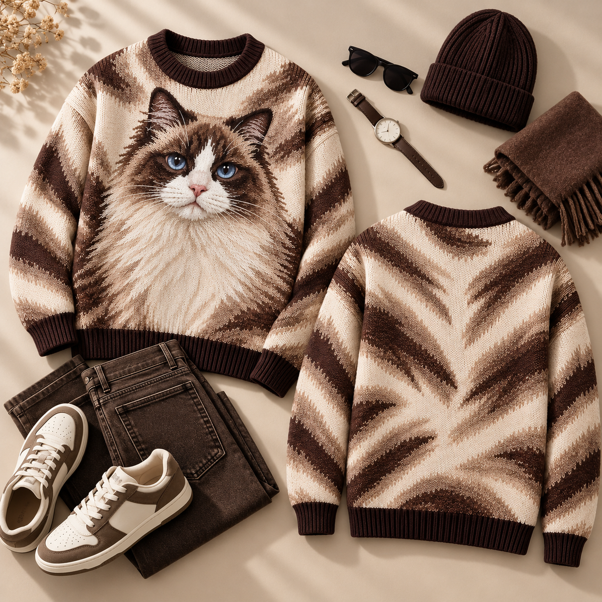 Feline Icons – Statement Cat Sweater