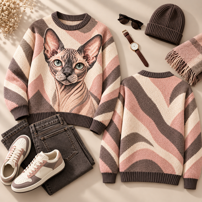 Feline Icons – Statement Cat Sweater