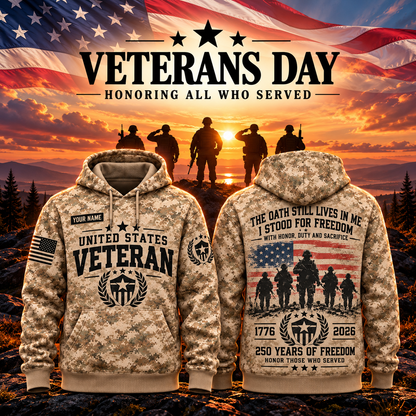 Patriot Oath Veteran Camo Hoodie – Style 05: The Oath Still Lives