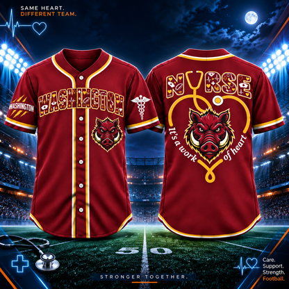 Nurse Team Spirit It’s a Work of Heart Football Jersey