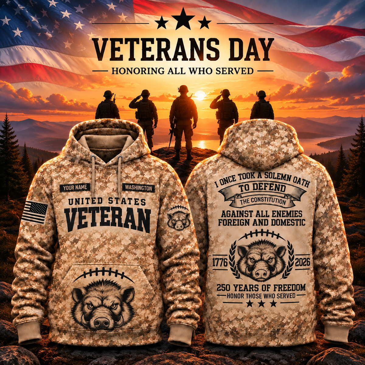 Washington Football Veteran Apparel