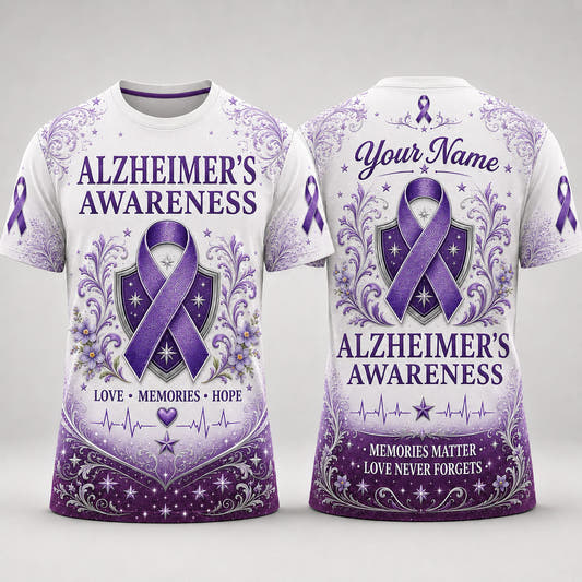 Alzheimer’s Awareness Love Memories Hope Personalized T-Shirt