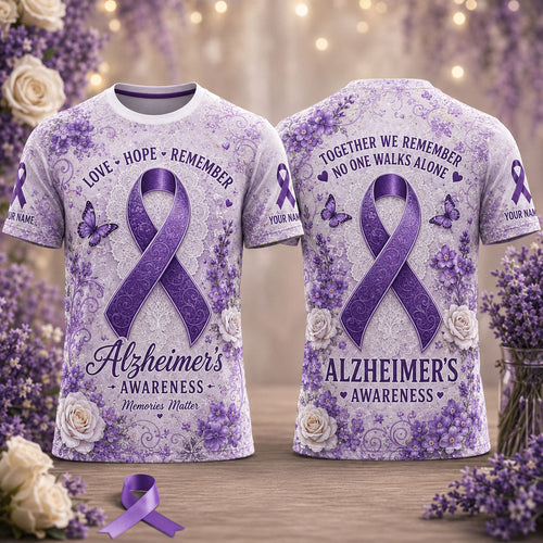 Alzheimer’s Awareness Love Hope Remember Personalized T-Shirt